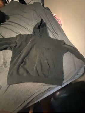 Essentials Dark Olive Green Hoodie Sweatshirt